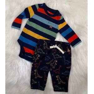 Colorful babyGap Dino set 3-6mos